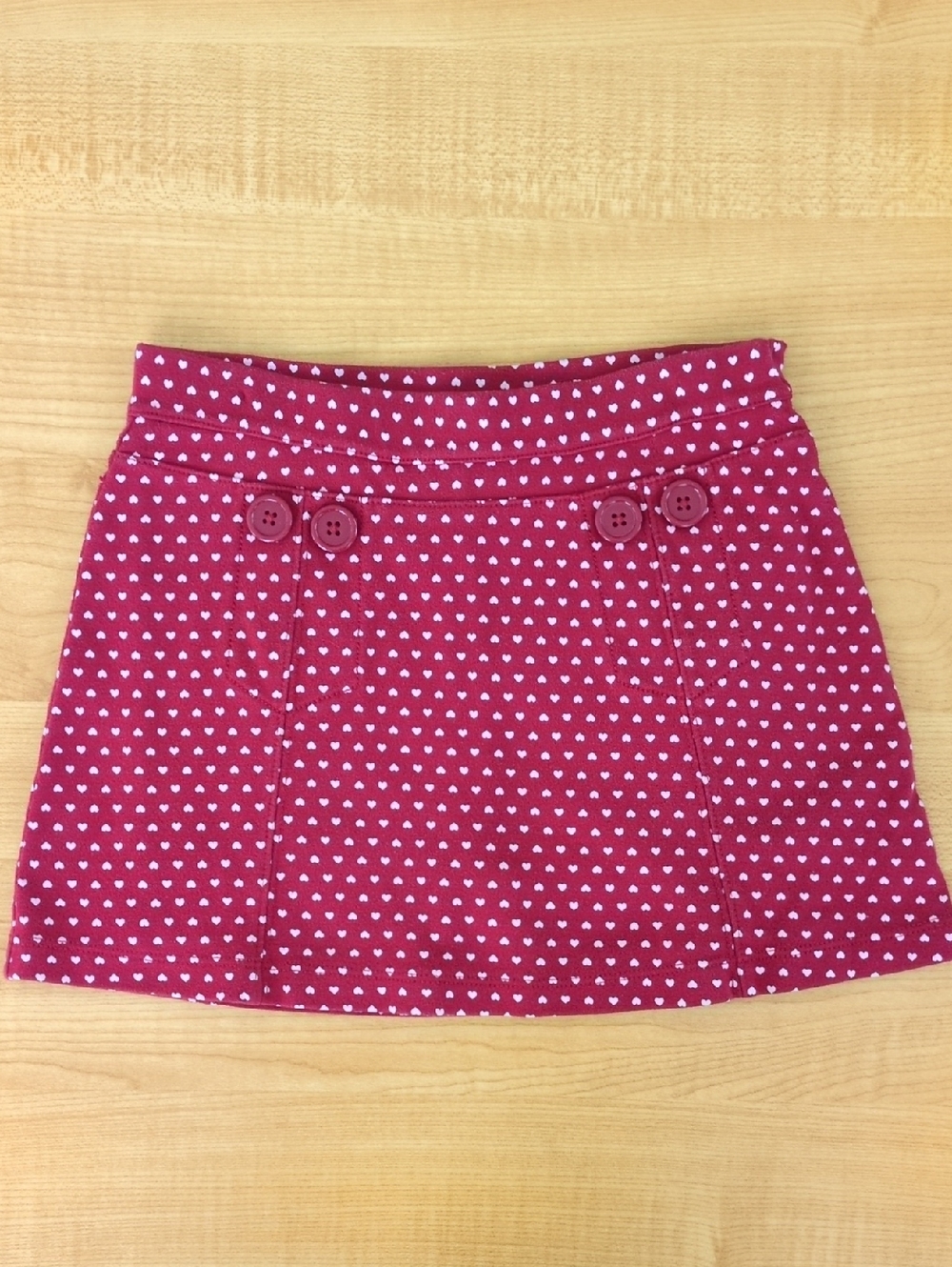 Vintage Gymboree Red Heart Skirt With Built-in Shorts